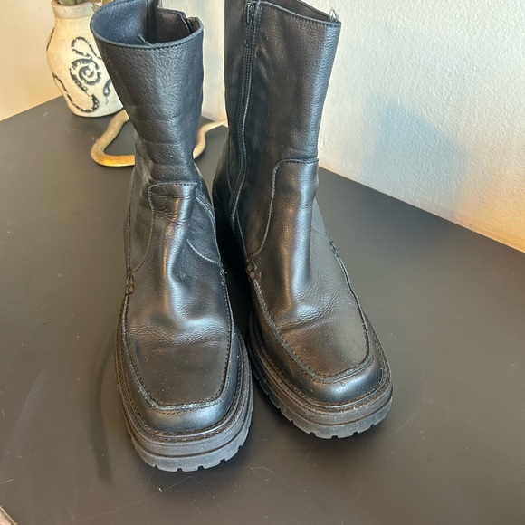 Free people 2nd skin leather penny platform boot black - Picture 7 of 10